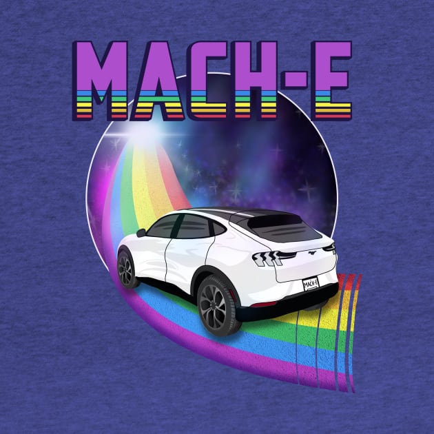 Mach-E Rides the Rainbow Galaxy in Star White by zealology